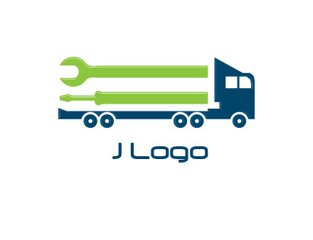 Trucks and Loaders for construction logo