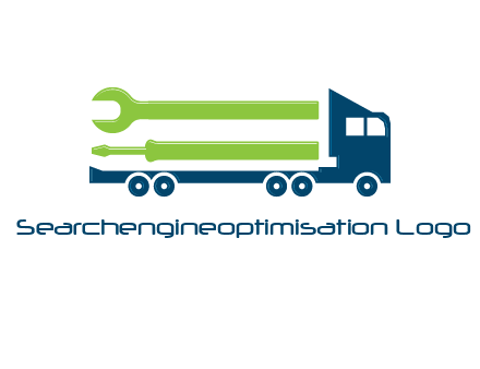 Trucks and Loaders for construction logo