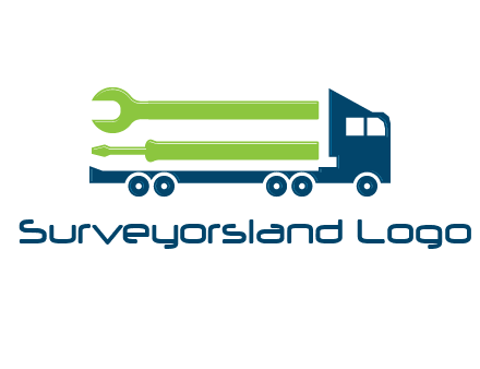 Trucks and Loaders for construction logo