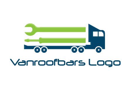 Trucks and Loaders for construction logo