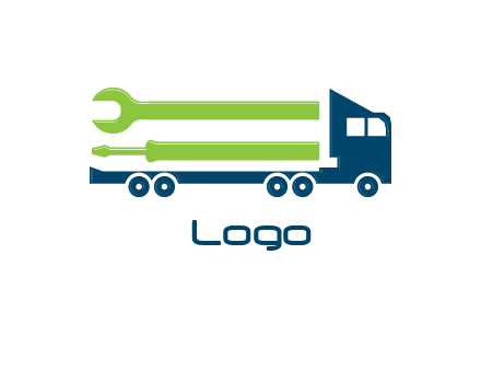 Trucks and Loaders for construction logo