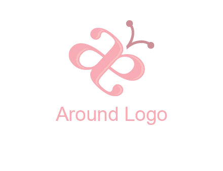 letters A and E forming a butterfly logo