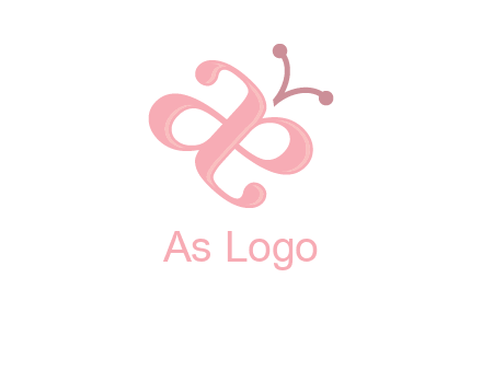 letters A and E forming a butterfly logo