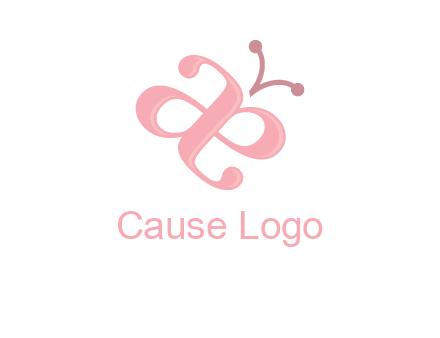 letters A and E forming a butterfly logo