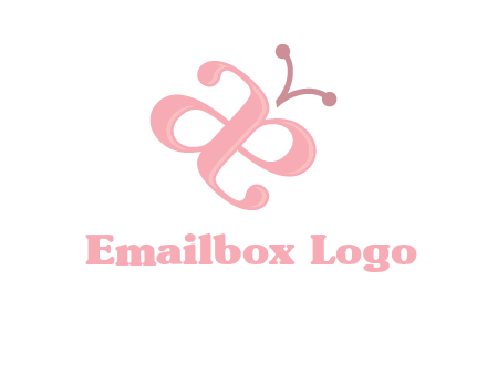 letters A and E forming a butterfly logo