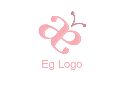 letters A and E forming a butterfly logo