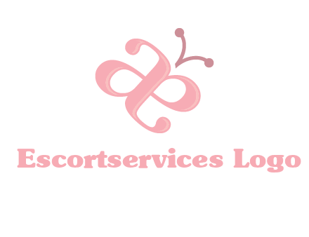 letters A and E forming a butterfly logo