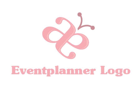 letters A and E forming a butterfly logo