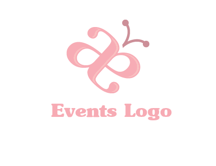 letters A and E forming a butterfly logo