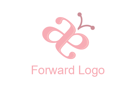 letters A and E forming a butterfly logo