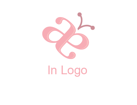 letters A and E forming a butterfly logo