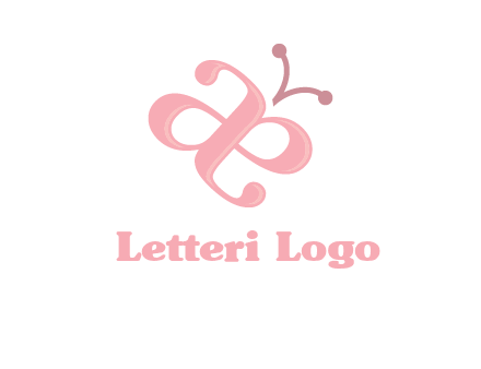letters A and E forming a butterfly logo