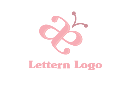 letters A and E forming a butterfly logo