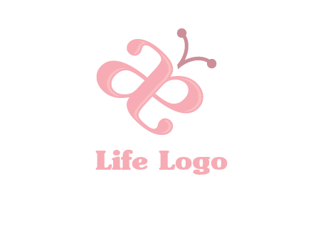letters A and E forming a butterfly logo