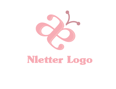 letters A and E forming a butterfly logo