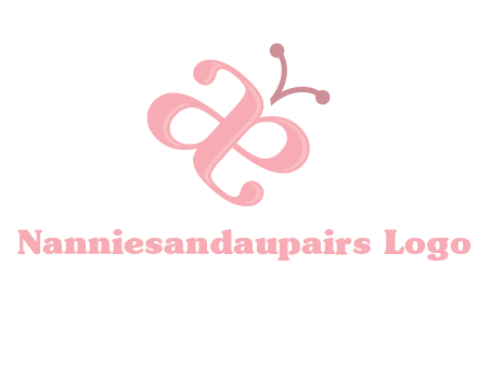 letters A and E forming a butterfly logo