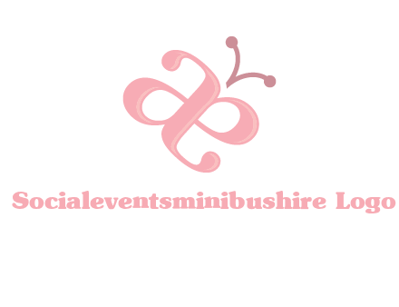letters A and E forming a butterfly logo