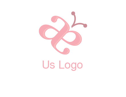 letters A and E forming a butterfly logo