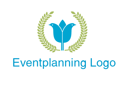 2 birds in leaf branch logo