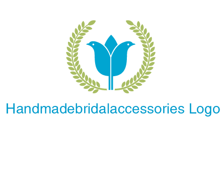 2 birds in leaf branch logo