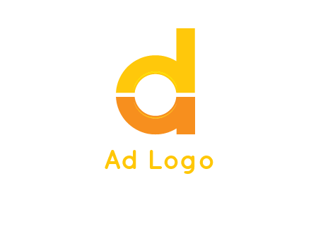 lowercase letter A inside lowercase letter D logo