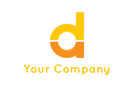 lowercase letter A inside lowercase letter D logo