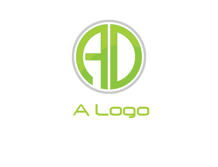letters A and D in a circle logo