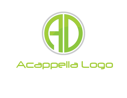 letters A and D in a circle logo
