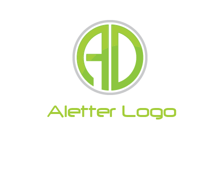 letters A and D in a circle logo