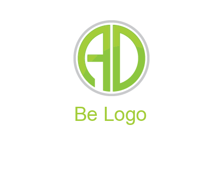 letters A and D in a circle logo
