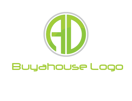 letters A and D in a circle logo