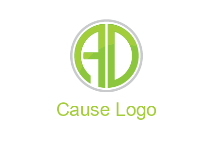 letters A and D in a circle logo