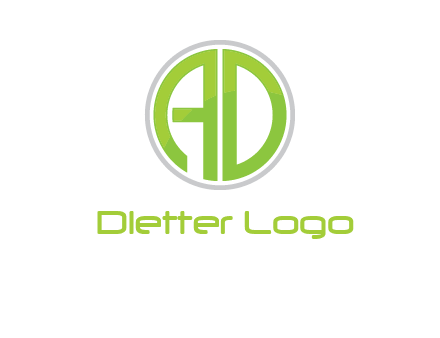 letters A and D in a circle logo