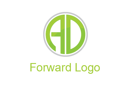 letters A and D in a circle logo