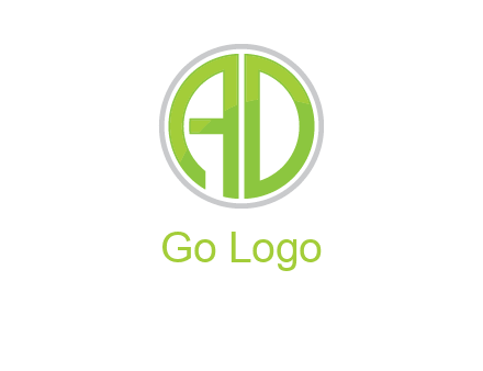 letters A and D in a circle logo