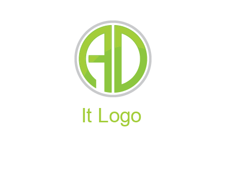 letters A and D in a circle logo