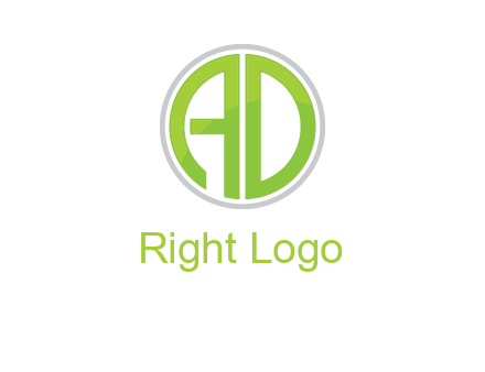 letters A and D in a circle logo