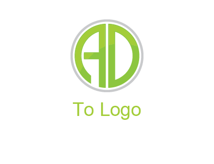 letters A and D in a circle logo