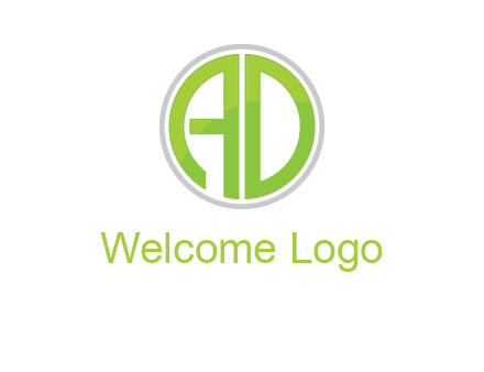 letters A and D in a circle logo