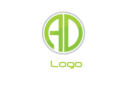 letters A and D in a circle logo