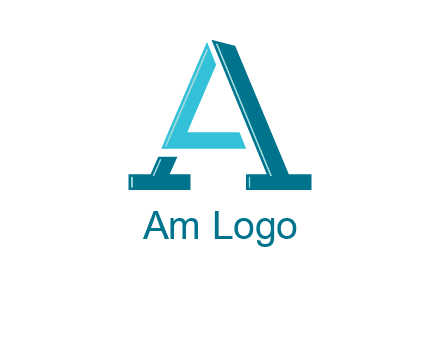 letters L and A logo
