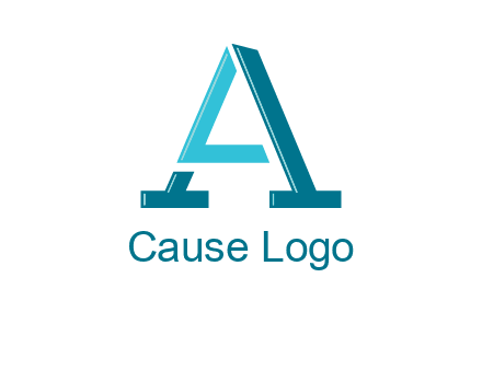 letters L and A logo