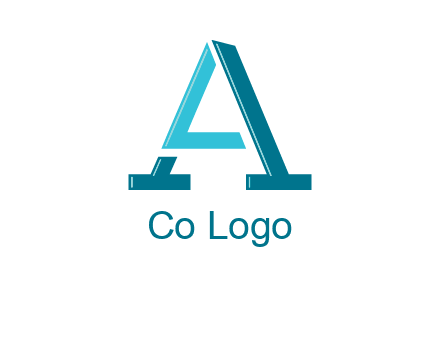 letters L and A logo