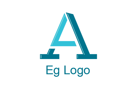 letters L and A logo