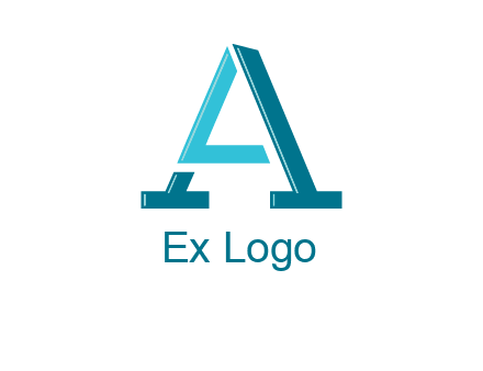 letters L and A logo