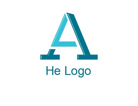 letters L and A logo