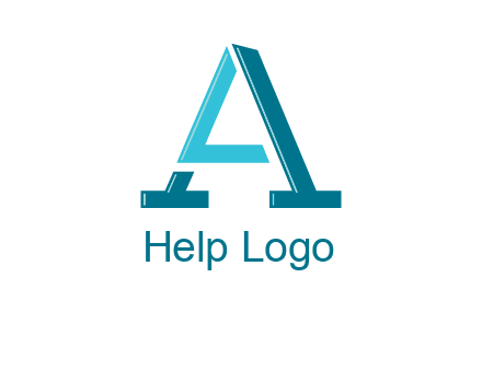 letters L and A logo