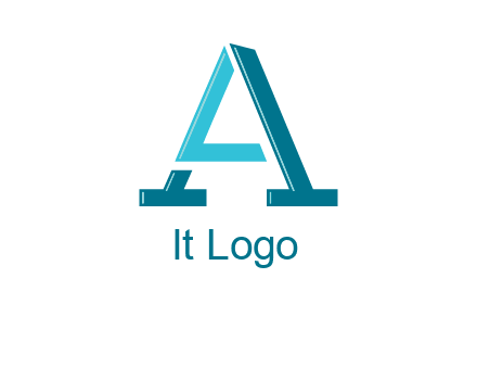 letters L and A logo