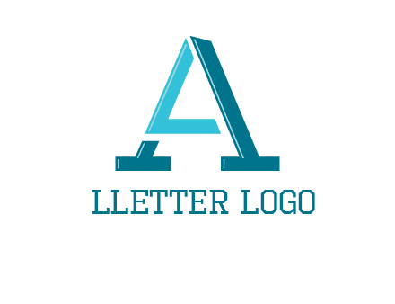 letters L and A logo