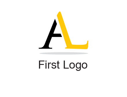 letters L and A